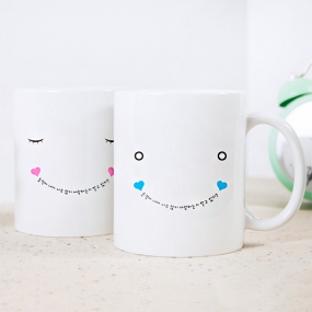 이니셜 머그컵 메세지